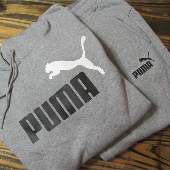 Men's Puma Hoodie & Sweatpants Set - Gray NWT! - Picture 5 of 8